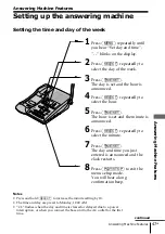 Preview for 47 page of Sony SPP-A972 - Cordless Telephone With Answering System Operating Instructions Manual