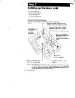 Preview for 8 page of Sony SPP-AQ500 - Cordless Telephone Operating Instructions Manual