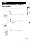 Preview for 11 page of Sony SPP-AQ500 - Cordless Telephone Operating Instructions Manual