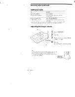 Предварительный просмотр 18 страницы Sony SPP-AQ600 Operating Instructions Manual