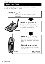 Preview for 6 page of Sony SPP-ID970 - Cordless Telephone Operating Instructions Manual