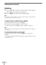 Preview for 20 page of Sony SPP-ID970 - Cordless Telephone Operating Instructions Manual