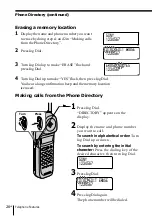 Preview for 26 page of Sony SPP-ID970 - Cordless Telephone Operating Instructions Manual