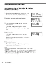 Preview for 36 page of Sony SPP-ID970 - Cordless Telephone Operating Instructions Manual