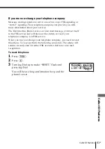 Preview for 41 page of Sony SPP-ID970 - Cordless Telephone Operating Instructions Manual