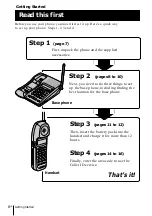 Предварительный просмотр 6 страницы Sony SPP-ID975 - Cordless Telephone Operating Instructions Manual