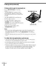 Предварительный просмотр 22 страницы Sony SPP-ID975 - Cordless Telephone Operating Instructions Manual