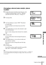 Предварительный просмотр 31 страницы Sony SPP-ID975 - Cordless Telephone Operating Instructions Manual