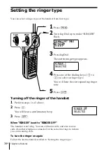 Предварительный просмотр 34 страницы Sony SPP-ID975 - Cordless Telephone Operating Instructions Manual