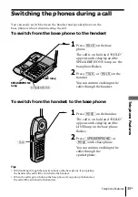 Предварительный просмотр 35 страницы Sony SPP-ID975 - Cordless Telephone Operating Instructions Manual