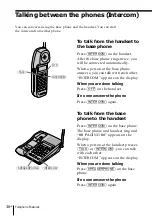 Предварительный просмотр 36 страницы Sony SPP-ID975 - Cordless Telephone Operating Instructions Manual