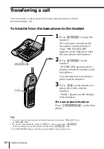 Предварительный просмотр 38 страницы Sony SPP-ID975 - Cordless Telephone Operating Instructions Manual