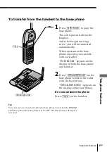 Предварительный просмотр 39 страницы Sony SPP-ID975 - Cordless Telephone Operating Instructions Manual