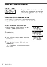 Предварительный просмотр 42 страницы Sony SPP-ID975 - Cordless Telephone Operating Instructions Manual