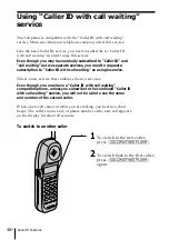 Предварительный просмотр 48 страницы Sony SPP-ID975 - Cordless Telephone Operating Instructions Manual