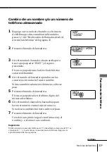 Предварительный просмотр 87 страницы Sony SPP-ID975 - Cordless Telephone Operating Instructions Manual