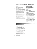 Предварительный просмотр 72 страницы Sony SPP-M502 - Cordless Telephone Operating Instructions Manual