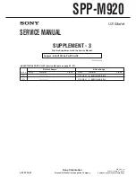 Предварительный просмотр 49 страницы Sony SPP-M920 Primary Service Manual