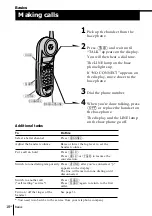 Предварительный просмотр 18 страницы Sony SPP-N1025 - Cordless Telephone Operating Instructions Manual