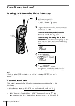 Предварительный просмотр 30 страницы Sony SPP-N1025 - Cordless Telephone Operating Instructions Manual