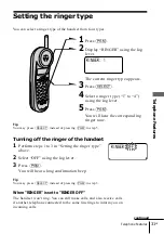 Предварительный просмотр 31 страницы Sony SPP-N1025 - Cordless Telephone Operating Instructions Manual