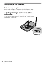 Предварительный просмотр 32 страницы Sony SPP-N1025 - Cordless Telephone Operating Instructions Manual