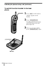 Предварительный просмотр 34 страницы Sony SPP-N1025 - Cordless Telephone Operating Instructions Manual