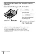 Предварительный просмотр 36 страницы Sony SPP-N1025 - Cordless Telephone Operating Instructions Manual