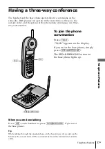 Предварительный просмотр 37 страницы Sony SPP-N1025 - Cordless Telephone Operating Instructions Manual