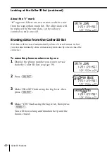 Предварительный просмотр 40 страницы Sony SPP-N1025 - Cordless Telephone Operating Instructions Manual