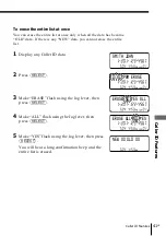 Предварительный просмотр 41 страницы Sony SPP-N1025 - Cordless Telephone Operating Instructions Manual