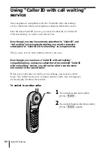 Предварительный просмотр 46 страницы Sony SPP-N1025 - Cordless Telephone Operating Instructions Manual