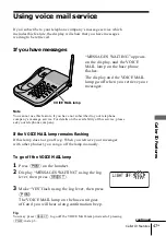 Предварительный просмотр 47 страницы Sony SPP-N1025 - Cordless Telephone Operating Instructions Manual