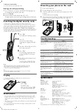 Preview for 3 page of Sony SPP-Q110 Operating Instructions Manual