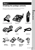 Предварительный просмотр 7 страницы Sony SPP-S2430 - Cordless Telephone Operating Instructions Manual