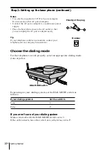 Предварительный просмотр 10 страницы Sony SPP-S2430 - Cordless Telephone Operating Instructions Manual