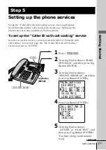 Предварительный просмотр 17 страницы Sony SPP-S2430 - Cordless Telephone Operating Instructions Manual