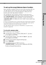 Предварительный просмотр 19 страницы Sony SPP-S2430 - Cordless Telephone Operating Instructions Manual