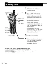 Предварительный просмотр 28 страницы Sony SPP-S2430 - Cordless Telephone Operating Instructions Manual