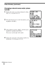 Предварительный просмотр 44 страницы Sony SPP-S2430 - Cordless Telephone Operating Instructions Manual