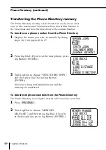 Предварительный просмотр 48 страницы Sony SPP-S2430 - Cordless Telephone Operating Instructions Manual