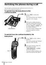 Предварительный просмотр 50 страницы Sony SPP-S2430 - Cordless Telephone Operating Instructions Manual