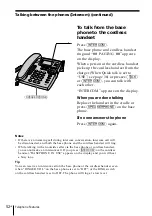 Предварительный просмотр 52 страницы Sony SPP-S2430 - Cordless Telephone Operating Instructions Manual