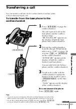 Предварительный просмотр 53 страницы Sony SPP-S2430 - Cordless Telephone Operating Instructions Manual