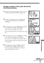 Предварительный просмотр 61 страницы Sony SPP-S2430 - Cordless Telephone Operating Instructions Manual