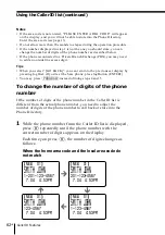 Предварительный просмотр 62 страницы Sony SPP-S2430 - Cordless Telephone Operating Instructions Manual