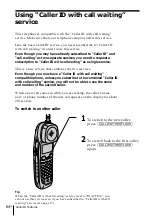 Предварительный просмотр 64 страницы Sony SPP-S2430 - Cordless Telephone Operating Instructions Manual