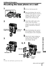 Предварительный просмотр 67 страницы Sony SPP-S2430 - Cordless Telephone Operating Instructions Manual