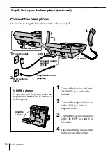 Предварительный просмотр 12 страницы Sony SPP-S2730 - Cordless Telephone Operating Instructions Manual