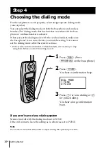 Предварительный просмотр 16 страницы Sony SPP-S2730 - Cordless Telephone Operating Instructions Manual